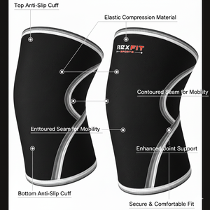 Rexfit Sport - Mangas de Compresión para Codos de 5 mm, para Levantamiento de Pesas, Entrenamiento de Fisicoculturismo y Crossfit - Product Image 5