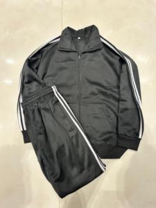 Ensemble de survêtement décontracté pour homme 100 % coton, à manches longues, avec capuche, veste et pantalon de jogging – Tenue 2 pièces unie - Product Image 4