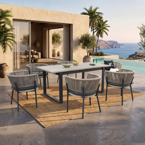 Juego de Muebles de Comedor para Exteriores CARA, Elegante, para Jardín, Balcón y Terraza - Product Image 1