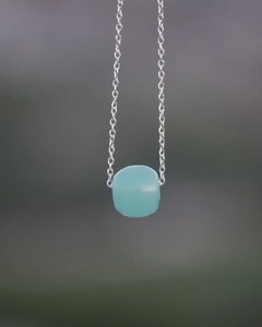 Pendentif en perles de jade vert, collier en jade naturel, bijoux en cristal de guérison, porte-bonheur, cadeau de prospérité, fournisseur en gros - Product Image 1