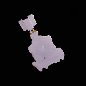 จี้โมอิสซาไนต์แบบกำหนดเอง VVS 3D ชุบเคลือบเงา ผ่านการทดสอบเพชร สไตล์ฮิปฮอป เงินแท้ 925 รูปตัวอักษร เครื่องประดับผู้ชายสุดหรู - Product Image 4