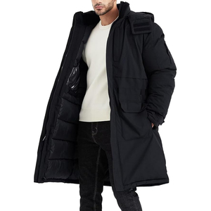 Wind Proof Breathable Overcoat Custom Bomber High Quality Men Thick Hooded <b>Coat</b> Warm Duck Winter Long Puffer Down Jacket - Product Image 6