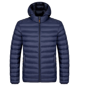 Chaqueta Acolchada con Capucha y Bolsillos con Cremallera para Exteriores, de Alta Calidad, con Logotipo Personalizado, Chaqueta de Invierno para Hombre - Product Image 4