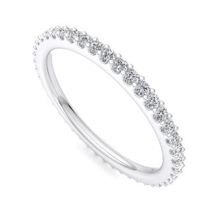 Anillo de oro rosa, oro blanco y oro amarillo de primera calidad, certificado por IGI, con diamante de corte brillante redondo, joyería fina, anillo de compromiso. - Product Image 3