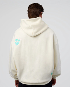 Sudadera con Capucha Oversize Color Crema We Rise. Nombres Alternativos: * Sudadera con Capucha Estándar * Sudadera con Capucha con Gráfico Minimalista * Sudadera con Capucha Premium Off Wh - Product Image 3