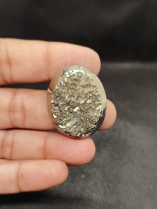 100% Natural Pyrite Druzy Cabochon Golden Pyrite Druzy Genuine Loose Gemstone for Jewelry Making Use Available in Custom Sizes - Product Image 4