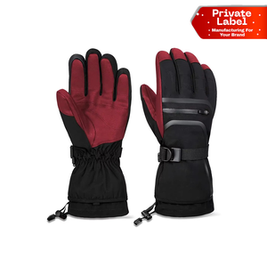 Fabrication OEM ODM, conception personnalisée, gants de ski en gros, gants de snowboard, livraison rapide, prêts à être expédiés, gants de ski simples, imperméables - Product Image 1