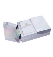 Boîte à fermeture magnétique à double porte personnalisée avec des boîtes intérieures surélevées pour les huiles essentielles, les cosmétiques, les cadeaux, emballage rigide