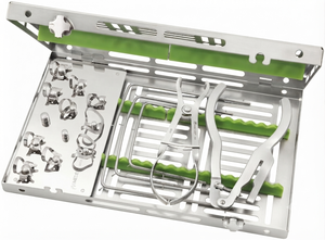 OPTITECH HEALTHCARE RD-0001 Dental Rubber Dam Kit Black Manual Includes <b>Clamps</b> Forceps Punch Plier Scissor <b>Frames</b> CE Certified - Product Image 6