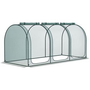 Rete da Giardino 2,7m x 1,2m con 3 Porte con Cerniera, Borsa per il Trasporto, 4 Picchetti per il Fissaggio al Suolo, Facile da Montare per la Protezione delle Piante - Product Image 1