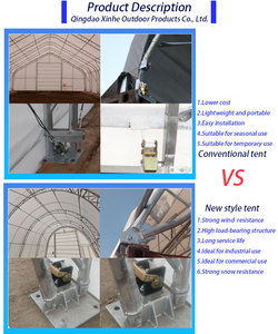 Tente d'entrepôt ventilée, abri de stockage industriel avec conception de gestion du flux d'air - Product Image 6