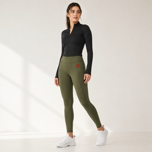 Leggings ligeros para mujer diseñados para máxima flexibilidad, comodidad y movilidad durante la carrera, el entrenamiento en el gimnasio y actividades al aire libre. - Product Image 4