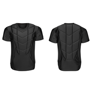 Baseball Compression Shirt Undershirt <b>Padded</b> Three Quarter Sleeve Adult Unisex Cooling Printed V-<b>neck</b> Front Logo OEM - Product Image 3