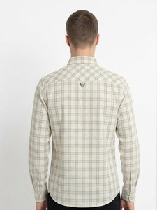 Camisa de Moda para Hombre Enovate, Verano, Casual, a Cuadros, Manga Larga, Cuello Clásico, Cierre de un Botón, 100% Algodón, Transpirable, ODM - Product Image 3