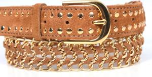 Cinturón de Cuero Genuino de Vaca de Moda 2026 para Hombre y Mujer, Grabado a Mano, con Cuentas Multicolor Vintage y Decoración de Aleación, Hecho en India - Product Image 2