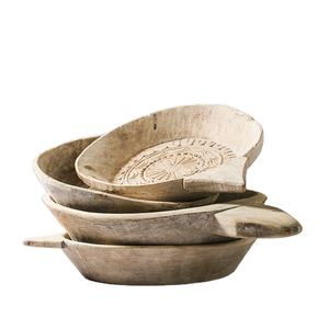 ชามไม้สไตล์อินเดียโบราณเครื่องใช้ในบ้าน - Product Image 1