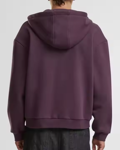 Sweat à capuche athlétique premium pour homme, hiver, fermeture éclair, doublure sherpa, brodé, épais, respirant, grandes tailles, élégant - Product Image 5