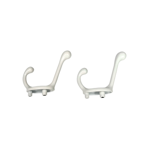 Móc đôi hợp kim kẽm rắn với thiết kế treo tường cao và thấp phù hợp để treo quần áo bằng thép tre ẩn Móc Đôi - Product Image 3