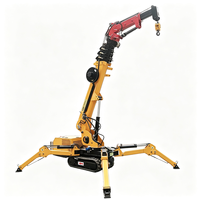 Grue araignée hydraulique compacte YG de trois tonnes (3T) avec conception de transport facile pour les tâches de maintenance des bâtiments résidentiels