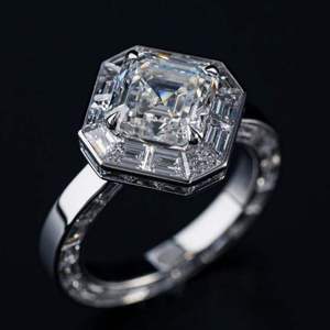 Round Brilliant Cut Diamond Solitaire Engagement <b>Ring</b> Hidden Pavé Halo Gold Tone <b>Fine</b> <b>Ring</b> for Wedding GiftPlatinum Round Brilli - Product Image 3