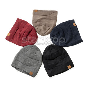 Premium Quality Latest Design Jacquard Beanie Hats Wholesale 100% Wool & Cotton Customized Jacquard Beanie Hats - Product Image 5