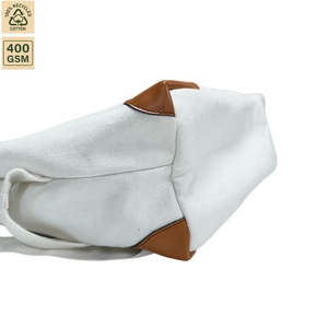 400 GSM Cotton Canvas <b>Drawstring</b> <b>Backpack</b> Gym Sports 50x45x13 cm Custom Logo Wholesale OEM Private Label Bulk Order Model SNC118 - Product Image 5