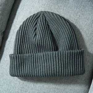 Affordable Price Custom Unisex Acrylic Beanie Hat Solid Color <b>Winter</b> <b>Cap</b> Cuffed Design Casual Style - Product Image 4
