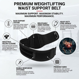 Soporte seguro para rutinas de ejercicio exigentes, excelente soporte de fuerza, cinturón de gimnasio para levantamiento de pesas - Product Image 5
