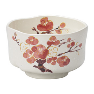 Tazón de Té Matcha de Cerámica Ecológica Ichiyama con Diseño de Flor de Ciruelo, Clásico para la Ceremonia Tradicional del Té - Product Image 1