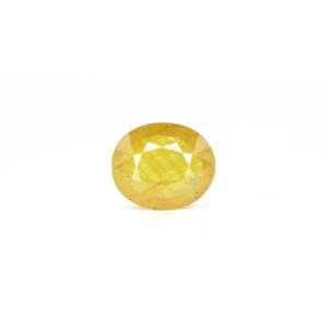 7 Carat Oval Cut Yellow Sapphire Loose Gemstone for Fine Jewelry - Product Image 1