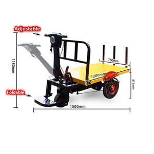 Fabriek Hot Selling Oem Elektrisch Transport Flatbed Platform Cargo Trolley <span class=keywords><strong>Outdoor</strong></span> Elektrische Hand Trolley Voor Logistiek Transport - Product Image 4