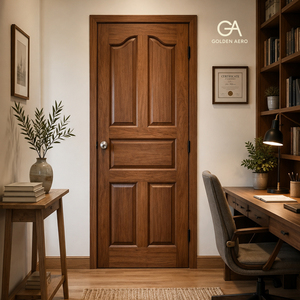 Puerta Interior GA-20S de Madera Sólida, Estilo Herencia, Directo de Fábrica para Aplicaciones Residenciales - Product Image 1