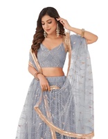 Magnifique robe de mariée pakistanaise Lehenga Choli brodée à la main, dentelle moderne, imprimé floral, cristaux, pour la mère de la mariée