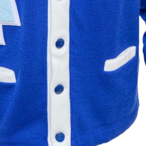 Cardigan Homme Personnalisé Nouveau Design Grec Jack Jill Amérique 1938 Hiver Respirant Coton Brodé Lettres Style Universitaire - Product Image 4