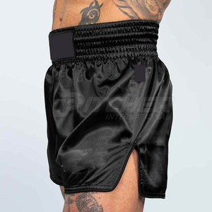 กางเกงมวยไทยสำหรับการแสดง วัสดุผ้าซาตินทนทาน ออกแบบมาเพื่อการฝึกซ้อมหนัก การเตะต่อยมวย และการออกกำลังกาย - Product Image 2