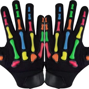 Guantes de Fútbol Americano Acolchados para Hombre, Diseño en Relieve, Antideslizantes en la Palma, Protección Cómoda para las Manos, Ajuste Personalizado - Product Image 6