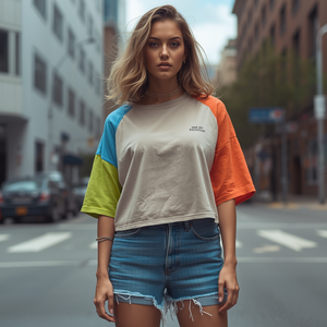 เสื้อยืดโอเวอร์ไซส์ผู้หญิง ทรงหลวม ผ้าฝ้าย สไตล์ลำลอง สตรีทแวร์ รับผลิตแบบ OEM ODM - Product Image 1
