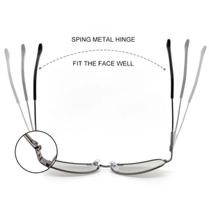 แว่นกันแดดโพลาไรซ์โลหะทรงนักบิน รุ่นใหม่ UV400 สำหรับกลางวันและกลางคืน เปลี่ยนสีได้ตามสภาพแสง แว่นตาผู้ชายสุดหรู - Product Image 4