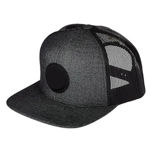 Black Mesh Trucker Hat 6-Panel Design Adjustable Fit Unisex Casual Spring Summer Wear Breathable Fabric 100% Acrylic Embroidery - Product Image 2