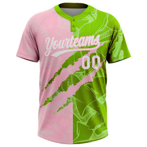 Camiseta de Béisbol Sublimada para Jóvenes, con Botones, 100% Poliéster, Personalizable con Logotipo, Precio de Fábrica, para EE. UU., Canadá y Singapur - Product Image 5