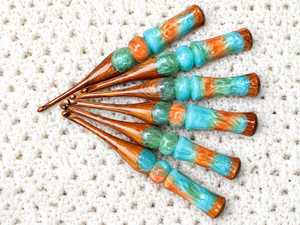 High-quality Belladec Durable Eco-Friendly <b>Crochet</b> <b>Hooks</b> Colorful Resin Handles for Hand Knitting Customized Shape Classic Style - Product Image 3