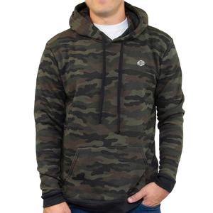 Sudadera con Capucha de Camuflaje Informal para Hombre con Logotipo Personalizado, Manga Larga, Felpa de Algodón con Cordón, Etiqueta Privada, Proveedor de Ropa OEM - Product Image 1