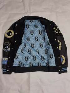 Chaqueta Universitaria Personalizada con Logotipo Bordado, Mangas de Cuero, Chaqueta Universitaria de Lana con Letras, Chaqueta de Béisbol para Hombre, Chaqueta Universitaria para Hombre - Product Image 2