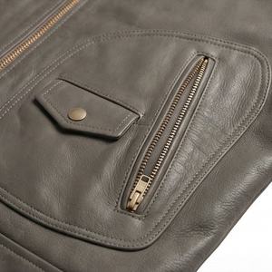 Veste de moto en cuir véritable pour homme de qualité supérieure, nouvelle arrivée, vestes de moto d'hiver, protections amovibles, personnalisables - Product Image 5