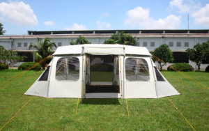 <b>Large</b> space <b>tent</b> Tunnel type CAMPTOWN OBERON easy setup 4-5 person Quick setup camping <b>tent</b> black coated Durialumin Picnic - Product Image 6
