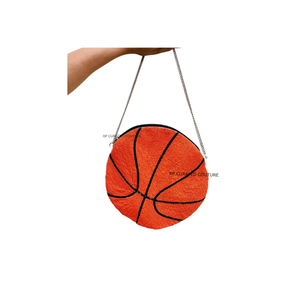 Nouvelles pochettes et sacs multi-usages en crêpe pur, faits main, en forme de balle de baseball, avec fermeture éclair et ornés de perles de rocaille - Product Image 2