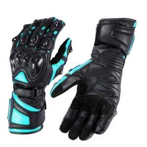 Guantes de Motociclismo de Cuero Genuino de Alta Calidad, Recién Llegados, Guantes de Carreras de Cuero Completos - Product Image 3