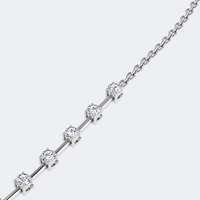 Collier à pendentif diamant rond serti de griffes 2.30CTW