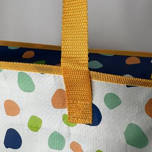 Bolsa de Compras Reutilizable Grande y Resistente Personalizada de Moda con Impresión de su Logotipo, Bolsa de Compras Tejida con Cremallera de Fábrica - Product Image 4