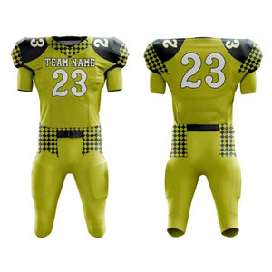 Uniforme de Fútbol Americano Personalizado al por Mayor con Logotipo, Estilo Único, Premium, 100% Poliéster, Transpirable, de Secado Rápido, Antibacteriano, para Adultos - Product Image 3